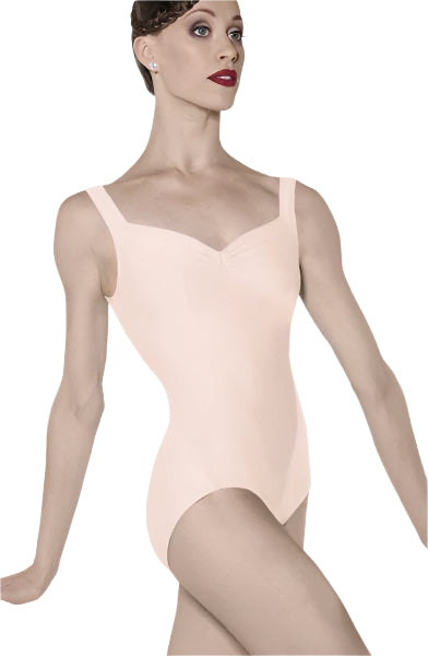 Wear Moi Fasutine Pinch Front Adult Leotard Peach